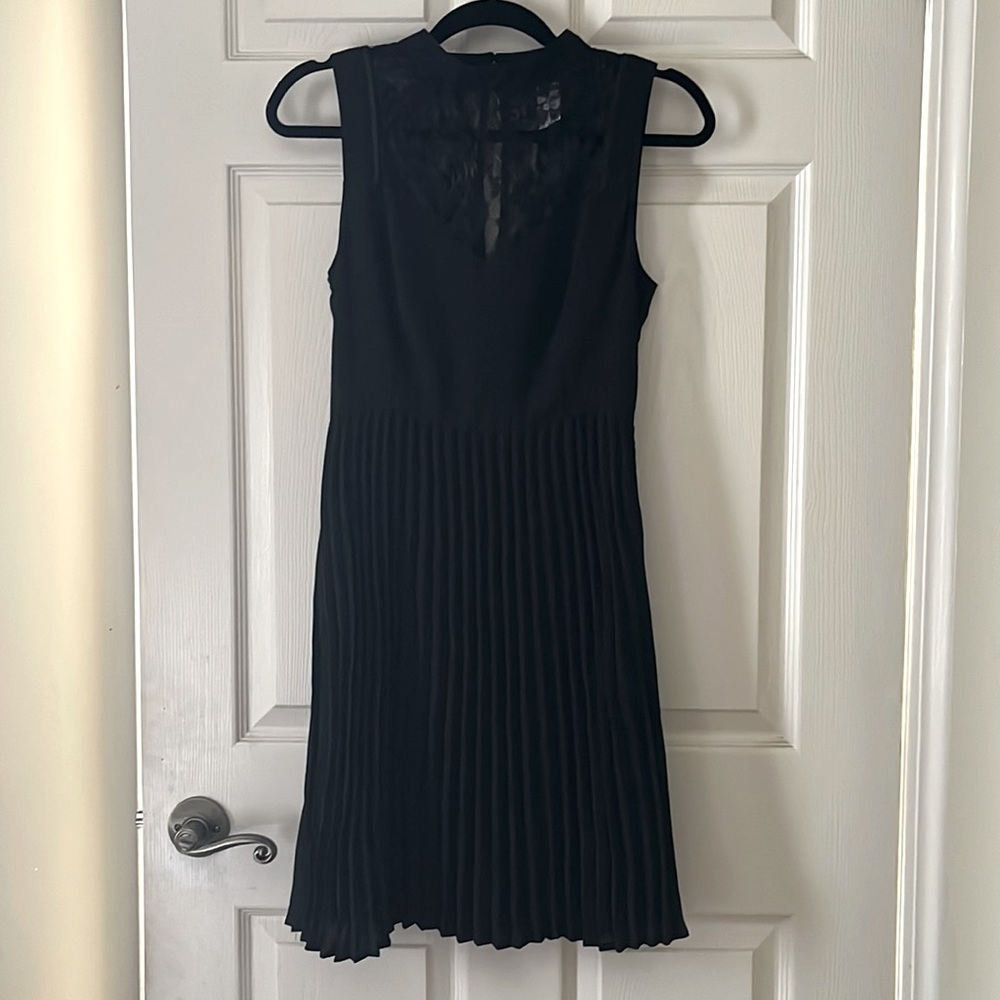 Black Cocktail Dress w Lace Detailing